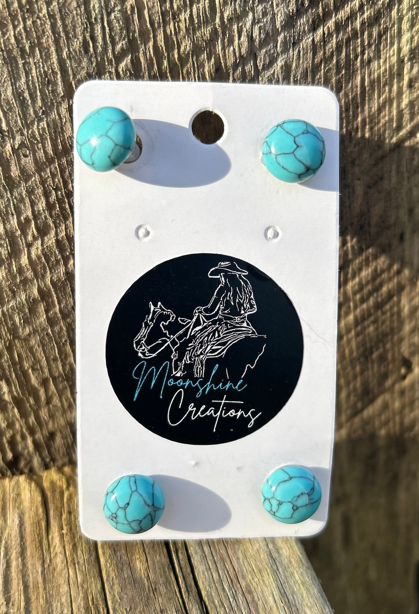 WESTERN SHOW NUMBER PINS - TURQUOISE