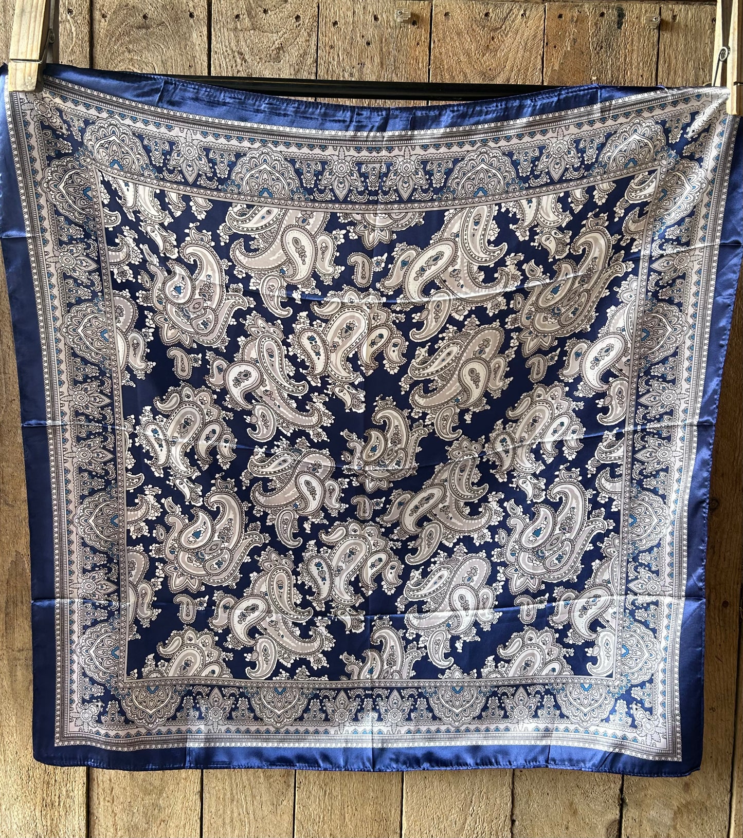 WESTERN WILD RAG - ROYAL BLUE PAISLEY