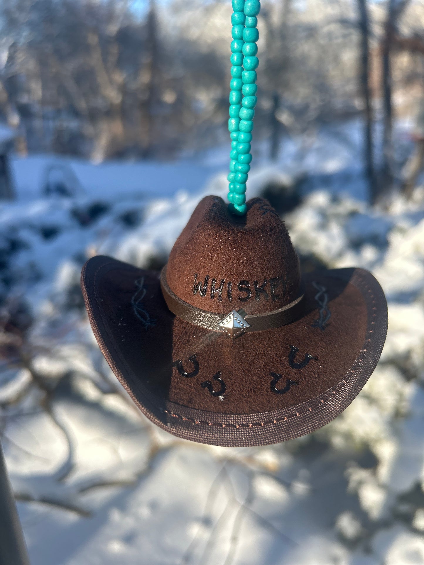 REAR VIEW MIRROR COWBOY HATZ