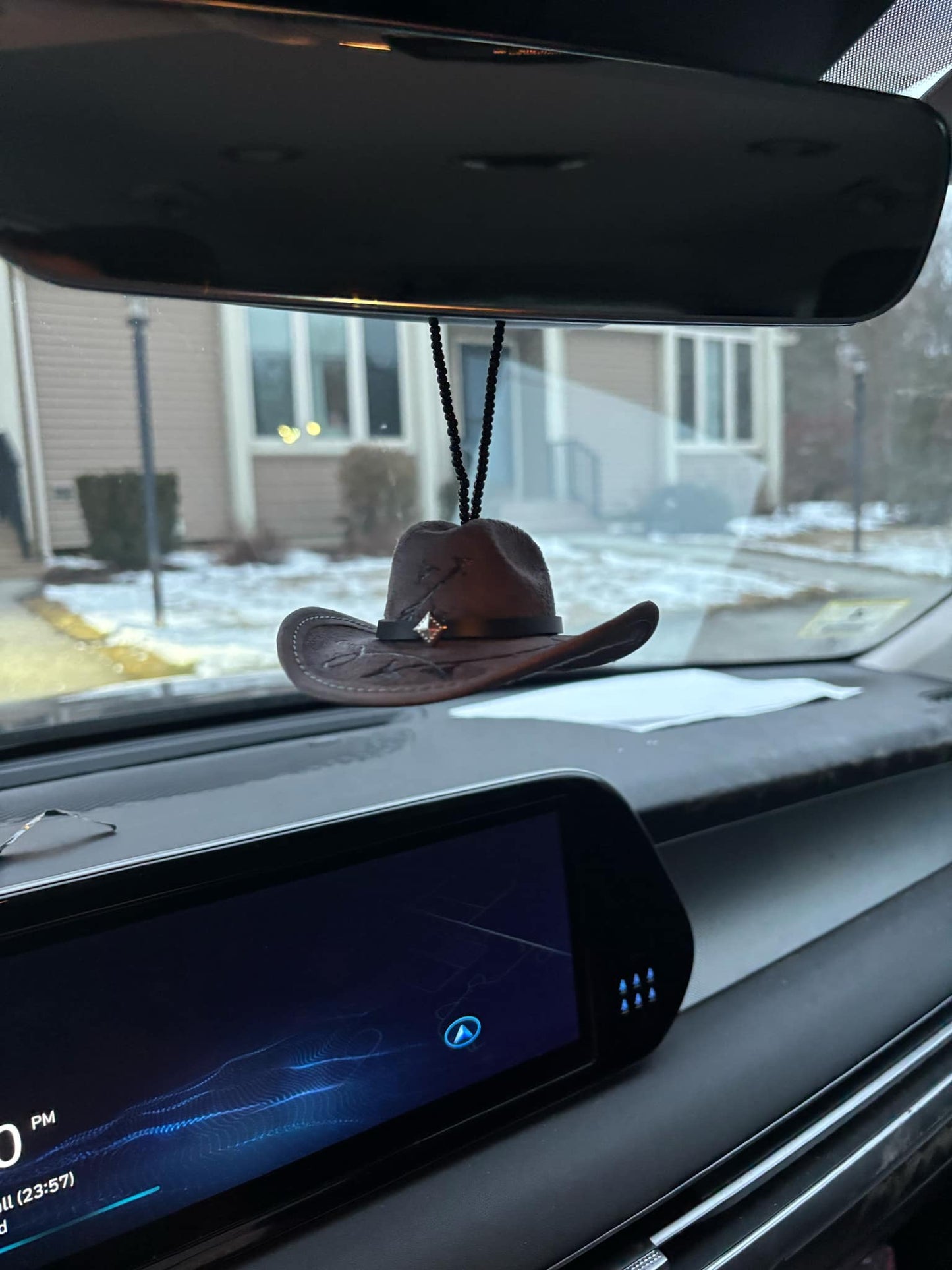 REAR VIEW MIRROR COWBOY HATZ