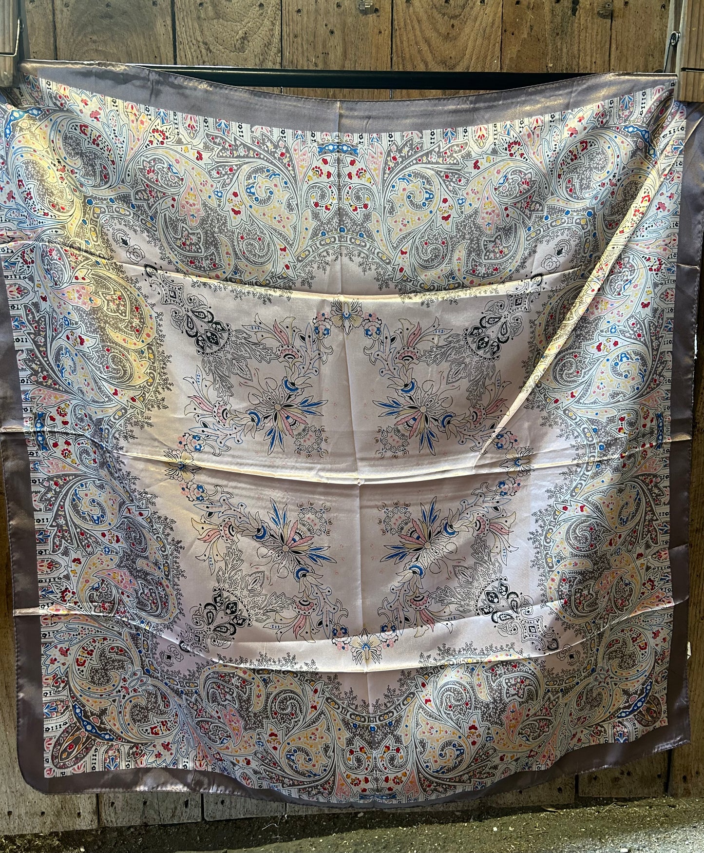 WESTERN WILD RAG - SILVER PAISLEY