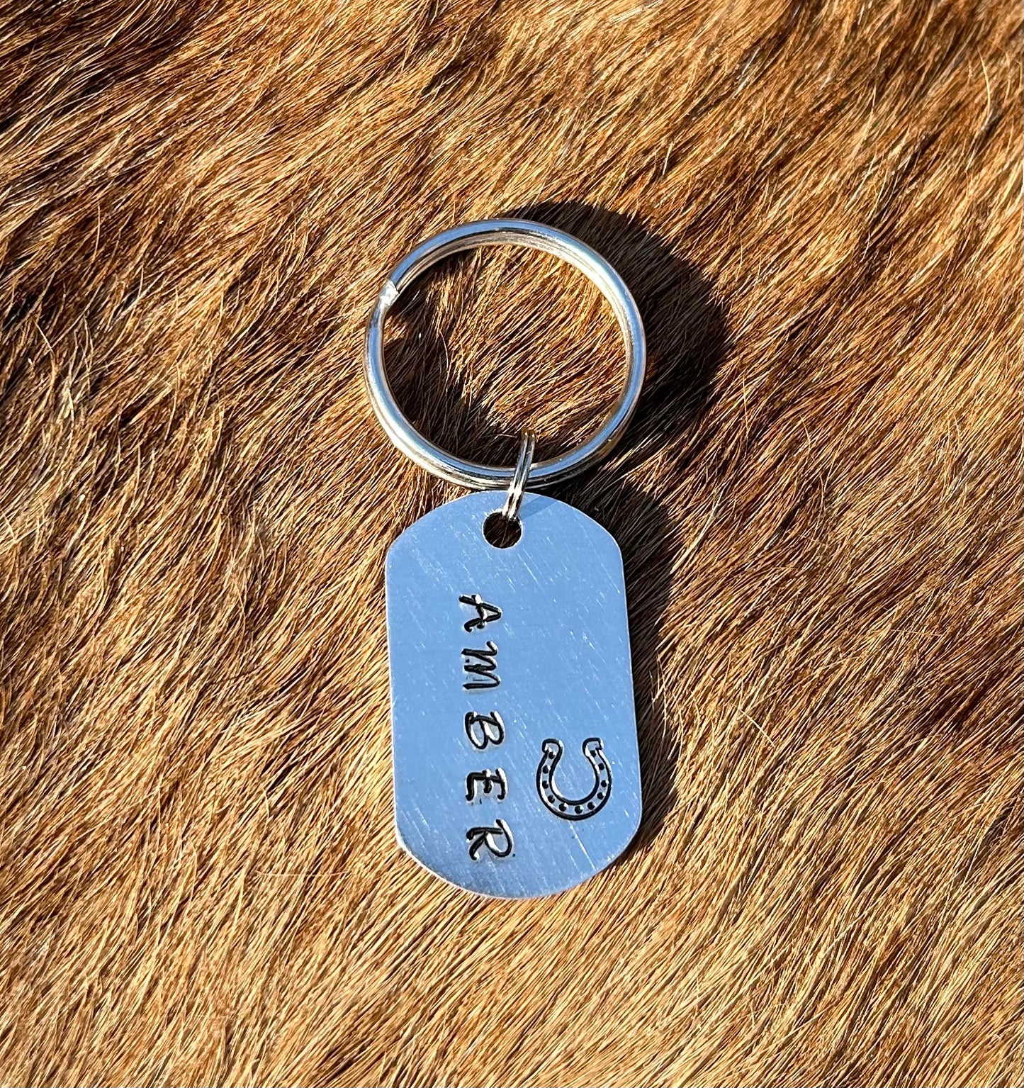 HAND STAMPED CUSTOM DOG TAG