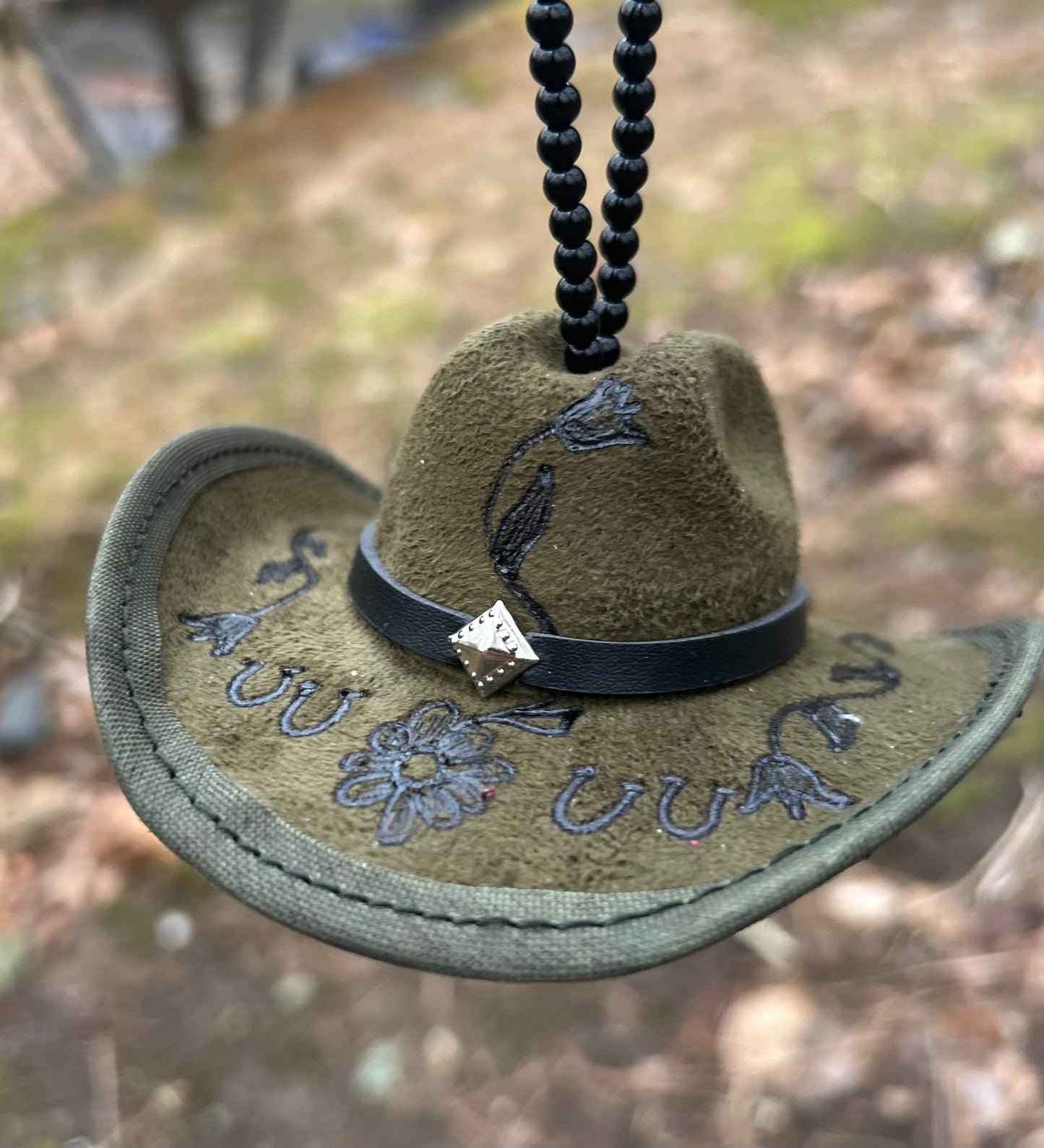 REAR VIEW MIRROR COWBOY HATZ