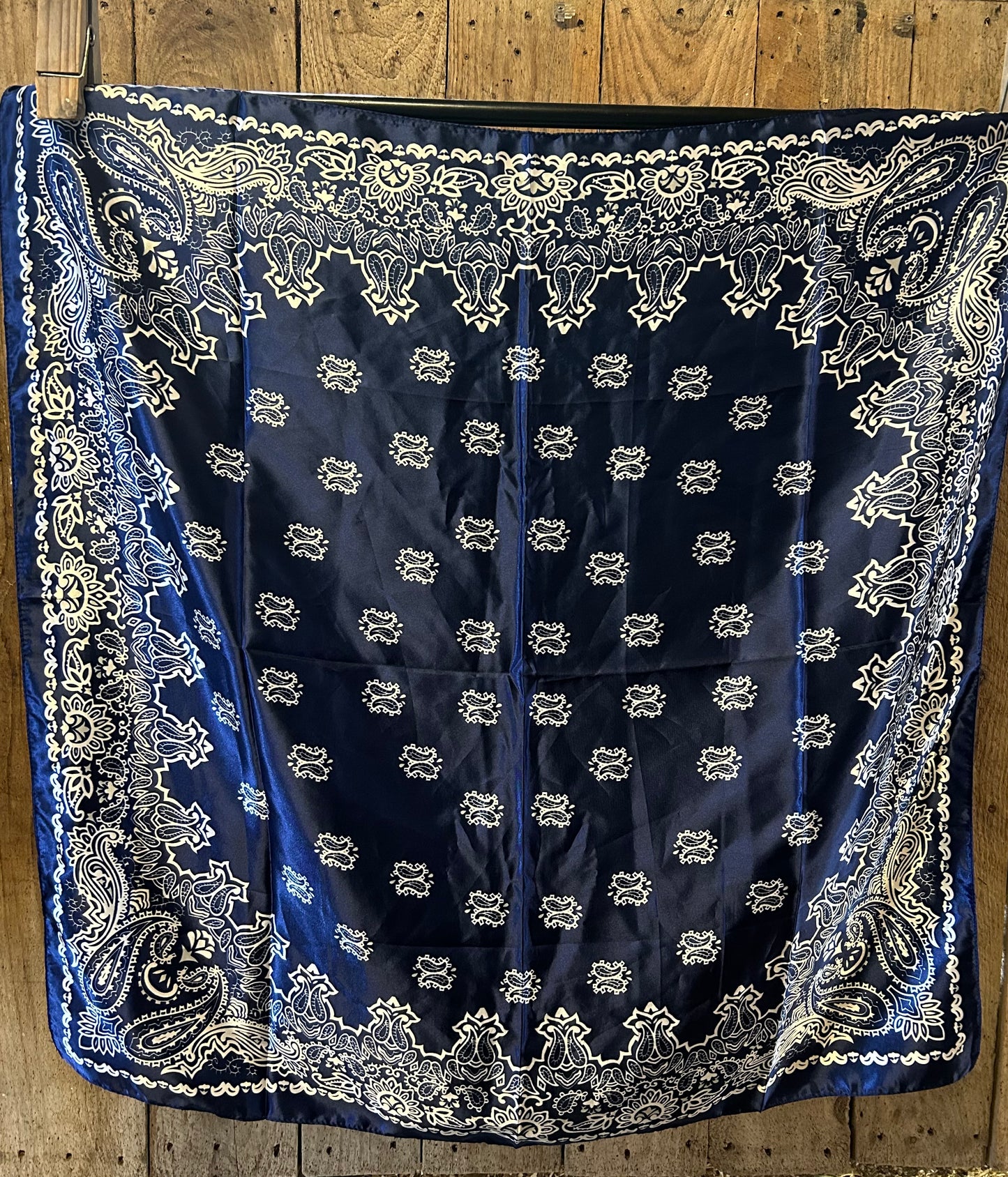 WESTERN WILD RAG - NAVY BLUE PAISLEY