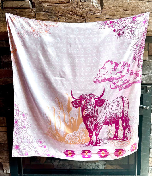 SILKY WILD RAG - HIGHLAND ROSE