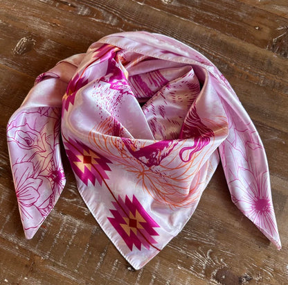 SILKY WILD RAG - HIGHLAND ROSE