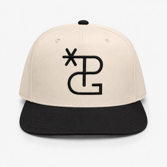 TWO TONE PONYGIRLZ BRAND - 5 PANEL HAT