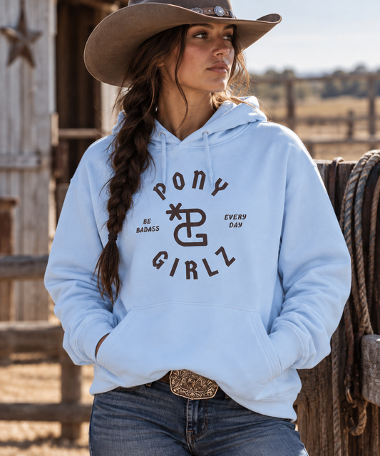 HOODIE - PONYGIRLZ SIGNATURE LOGO IN THE ROUND