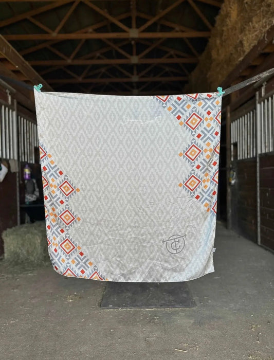 SILKY WILD RAG - TAN TRIBAL