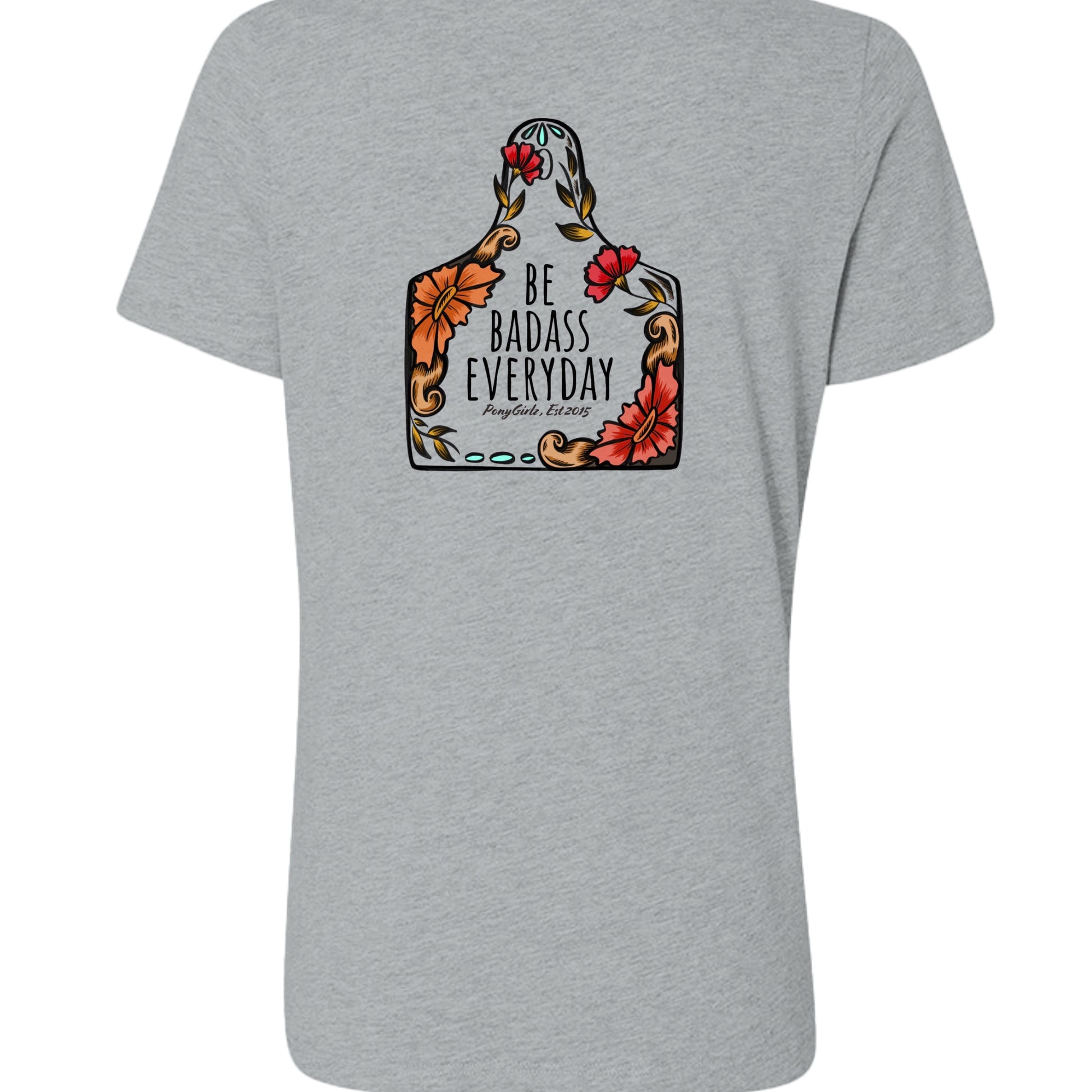 Athletic Heather - 6405CVC - BACK