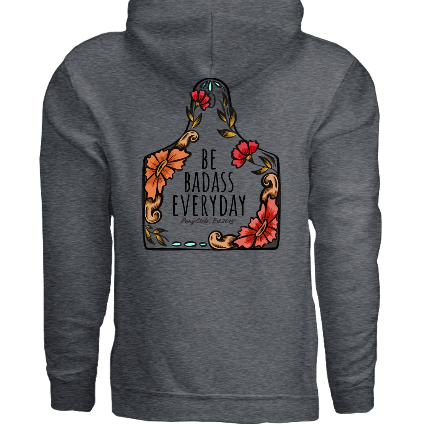 DARK HEATHER - G185 - BACK