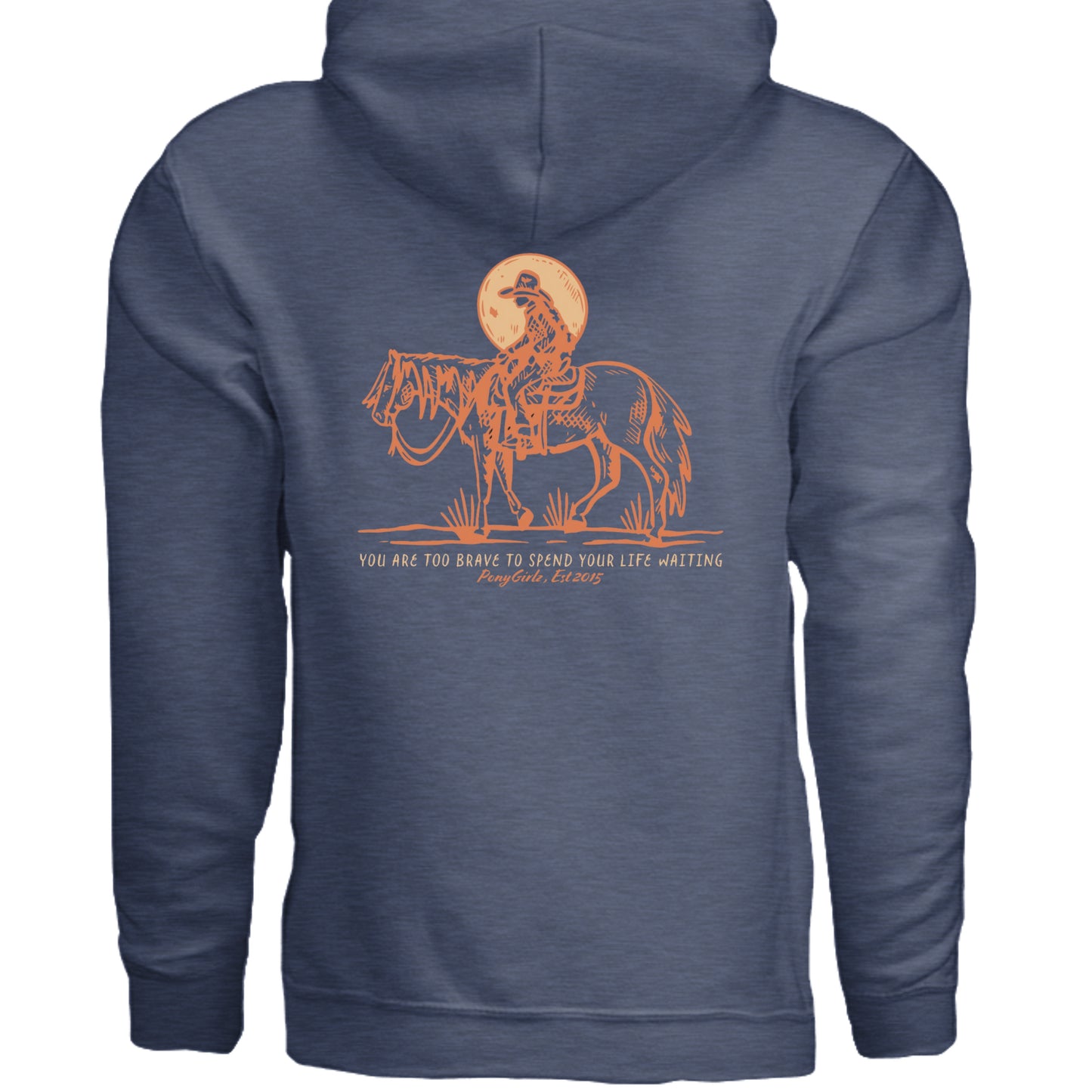 Heather Sport Dark Navy - G185 - BACK
